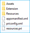 resources folder