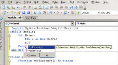 Figure 2 Extension and Instance Method Icons