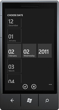 image: Windows Phone 7 Date Picker
