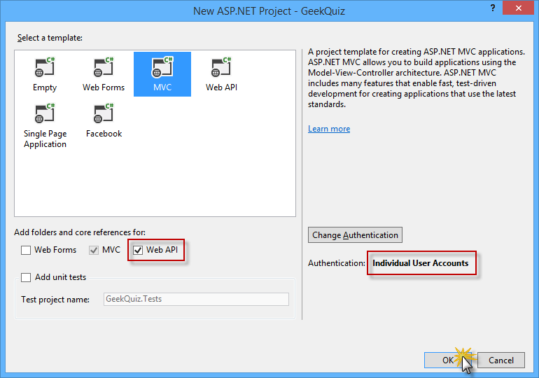 ASP.NET MVC 4 integriert Web API aus WCF