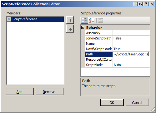 Adicionar uma referência de script ao controle ScriptManagerProxy