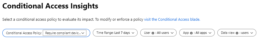Screenshot shows the Conditional Access pane where you can select a Conditional Access Policy.