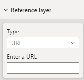 Captura de tela mostrando a seção de camadas de referência ao hospedar um controle de arquivo.