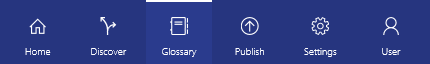 O ícone Exibir correspondência de termos de pesquisa é selecionado no bloco, mostrando um menu suspenso de todos os locais correspondentes.