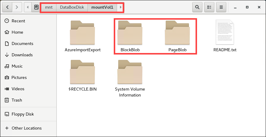 Captura de tela de resultados de exemplo indicando um desbloqueio bem-sucedido do Data Box Disk.