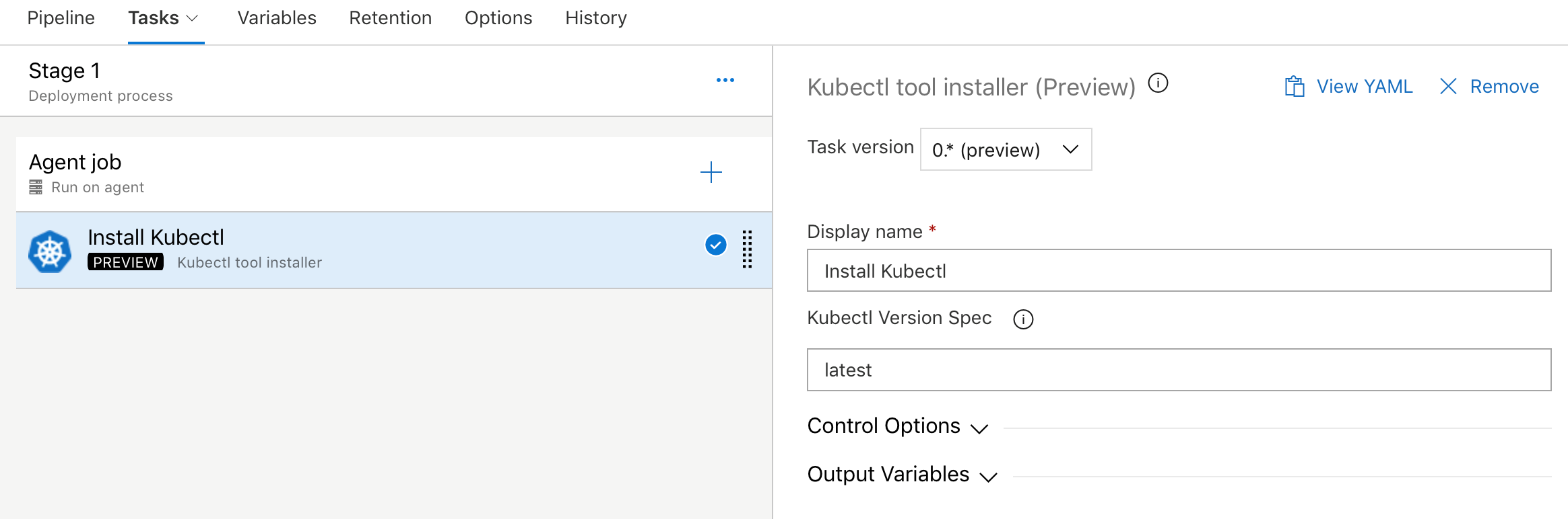 Captura de tela mostrando o instalador de ferramentas do Kubectl.