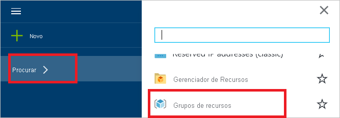 Screenshot shows the Azure portal with Browse and Resource groups selected.