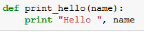 Função definida pelo usuário no arquivo Hello.py
