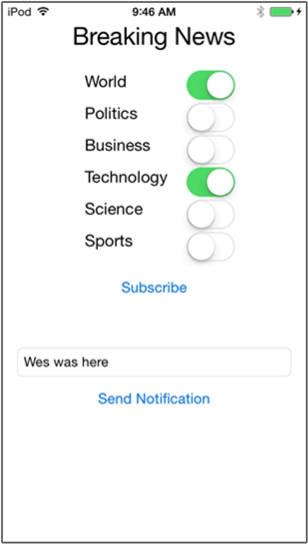 Alterar preferências de notificação de email no iOS