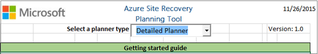 Captura de tela da opção Selecionar um tipo de planejador, com o Planejador Detalhado selecionado.