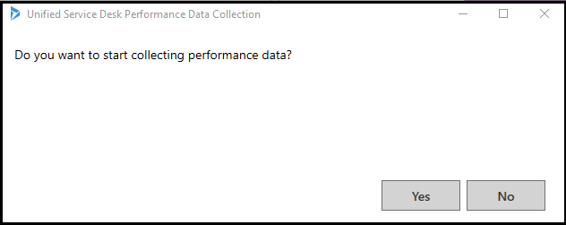 Deseja começar a coletar dados de desempenho?