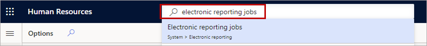 Pesquisar a página Trabalhos de relatórios eletrônicos.