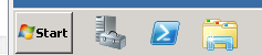 Captura de tela da Barra de Tarefas do Windows exibindo o botão Iniciar.