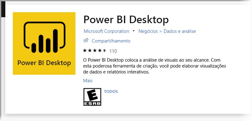 Instalar o Power BI Desktop da Microsoft Store