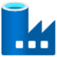 Azure Data Factory logo.
