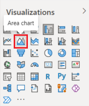 Area chart icon.