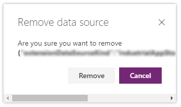 Remover uma fonte de dados.