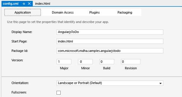 Important settings in the Config Deisgner