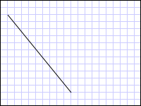 Diagonal line.