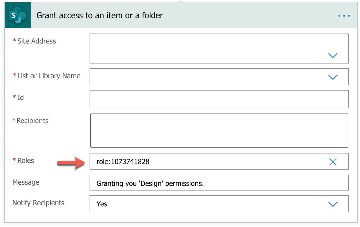 Usar uma função personalizada para conceder acesso a um item ou arquivo