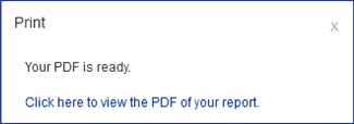 Screenshot of the PDF ready notification.