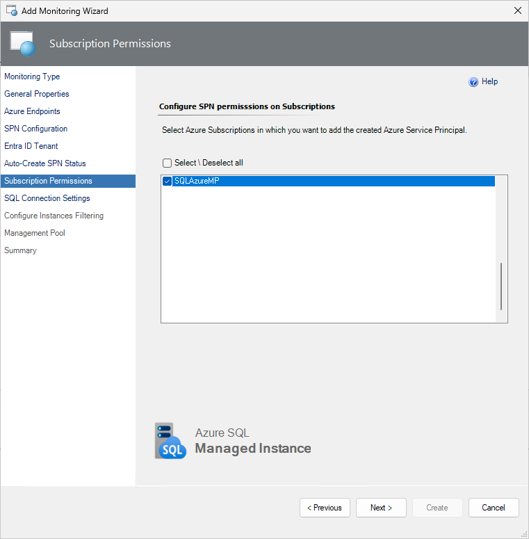 Captura de tela mostrando a opção Configurar permissões de assinatura.