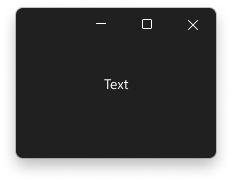 Uma janela com texto usando a cor do texto da janela.