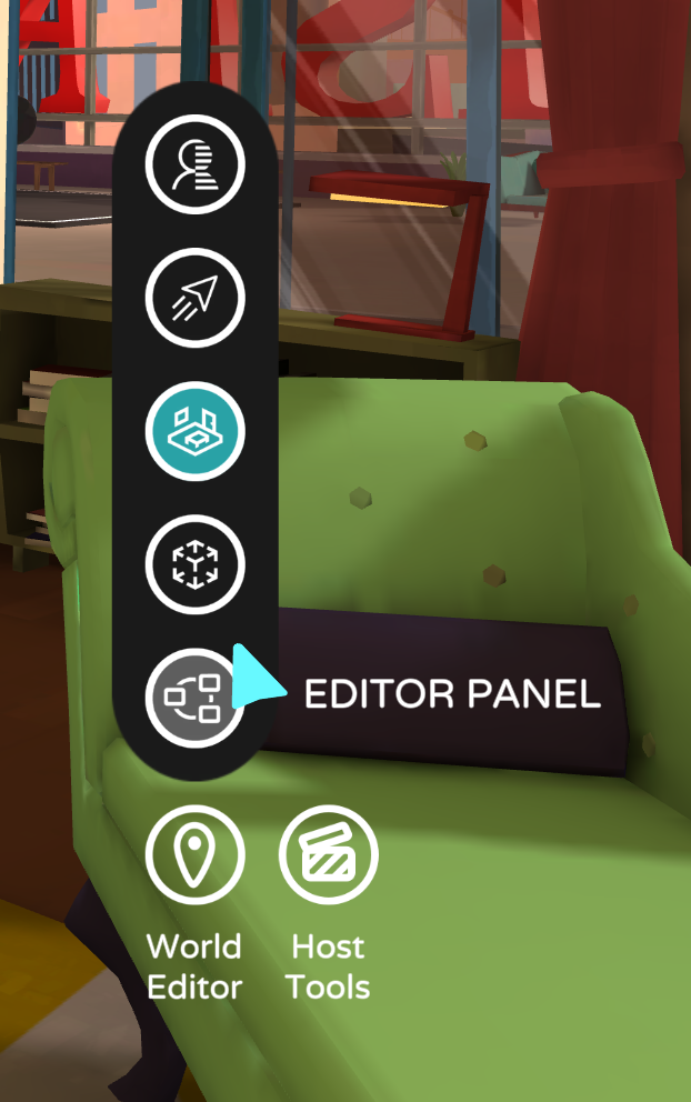 World editor panel options