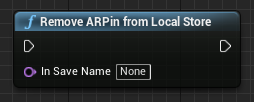 Blueprint da função Remover ARPin do Armazenamento Local