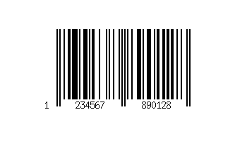Exemplo de código de barras - EAN-13