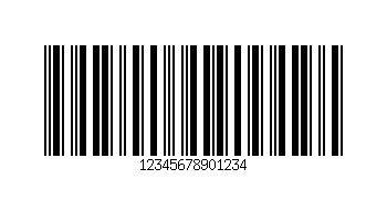 Exemplo de código de barras - intercalado 2 de 5