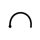 gesto na forma de um semicírculo desenhado da esquerda para a direita
