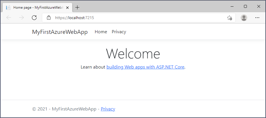 Screenshot do Visual Studio Code - corra .NET 6.0 no navegador localmente.