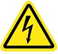 Electric shock hazard icon