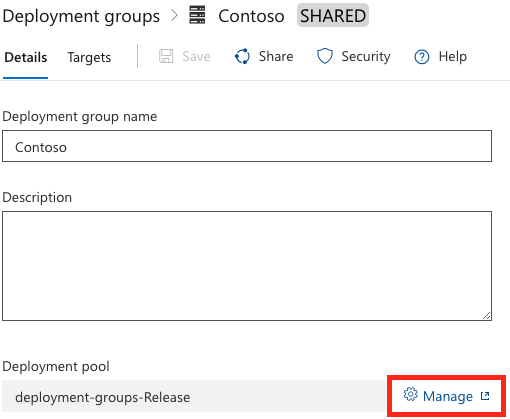 Manage deployment groups