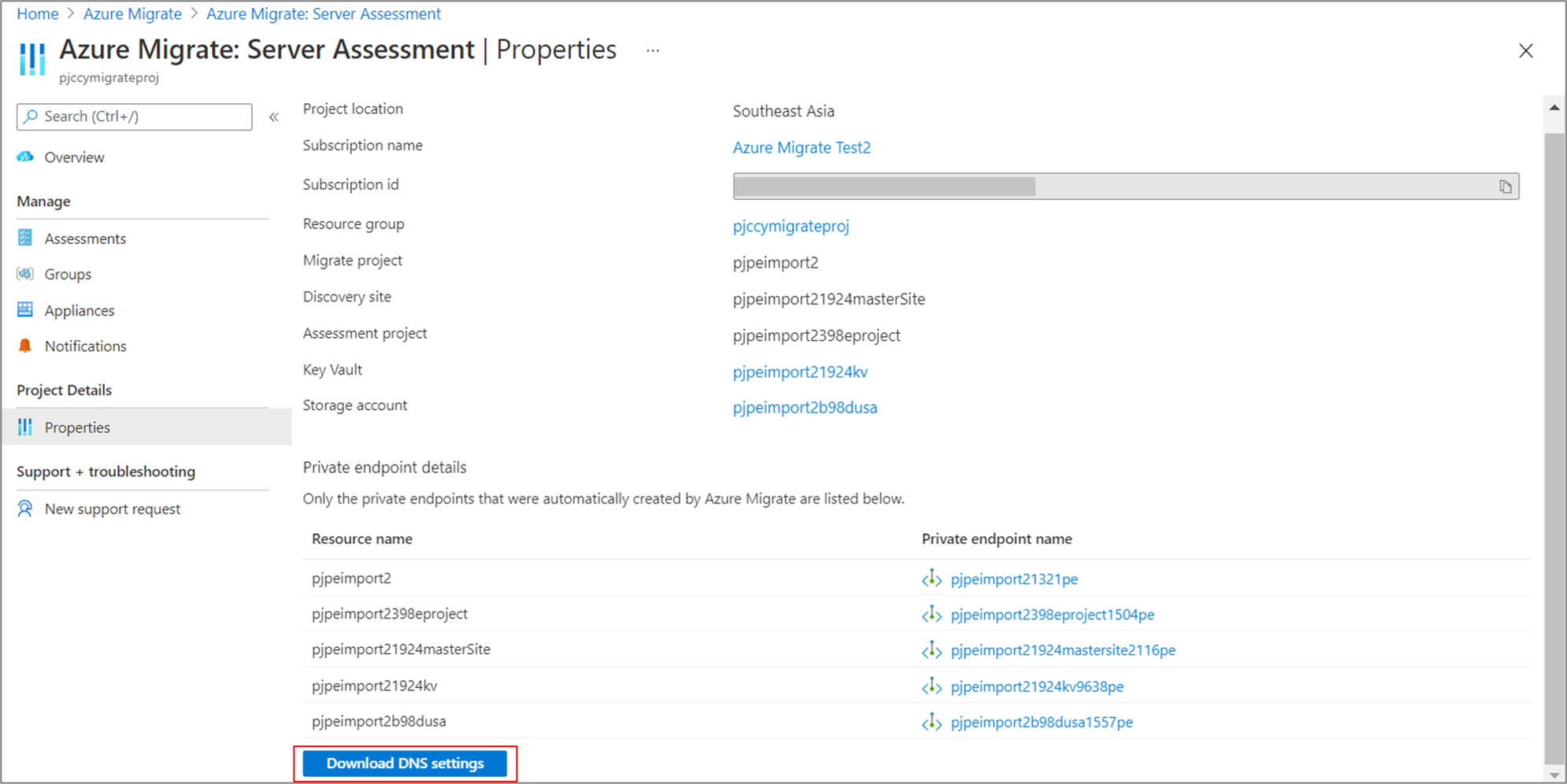 Azure Migrate: Discovery and Assessment Properties