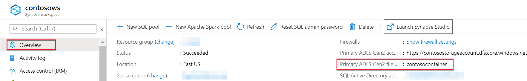 Captura de ecrã do portal do Azure a mostrar o nome do ficheiro de armazenamento 