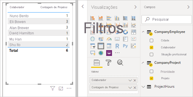 Screenshot of cross filtering direction set to Both.