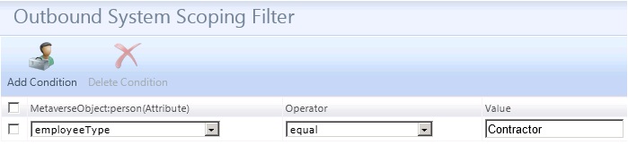 Outbound System Scoping Filter