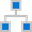 Ícone de diagrama de rede.