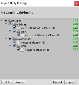 Captura de ecrã que mostra os parâmetros de configuração selecionados em Plug-ins.