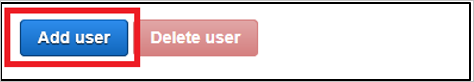 Screenshot of Add user button