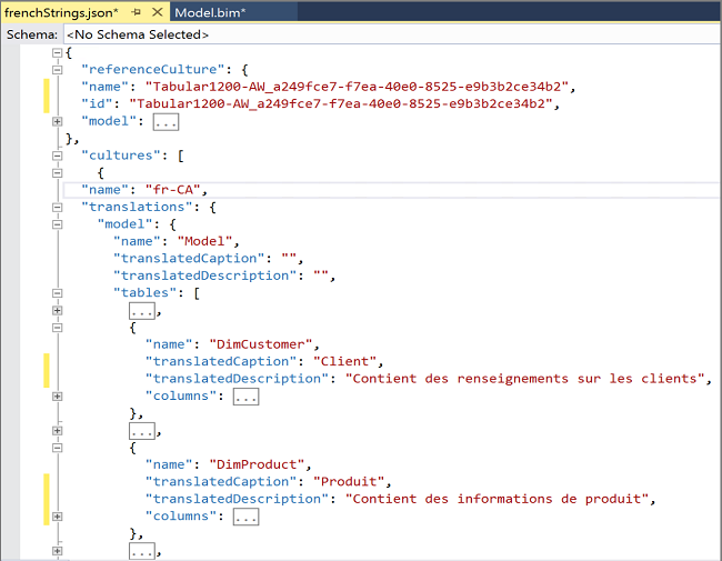 Снимок экрана: преобразование JSON.