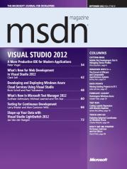 Журнал MSDN Magazine Сентябрь 2012