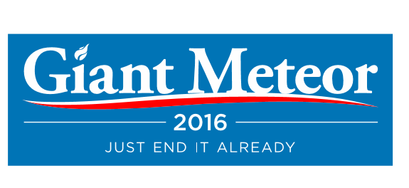 A 2016 Presidential Election Bumper Sticker