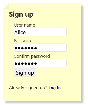 Снимок экрана: экран регистрации.