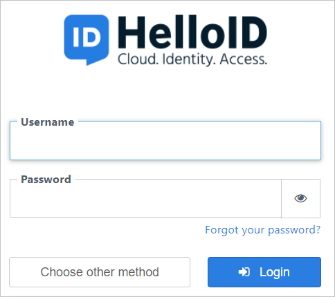 Вход администратора HelloID