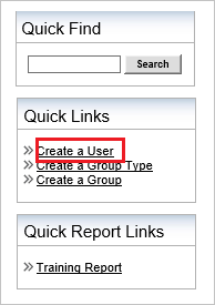 Create User Section