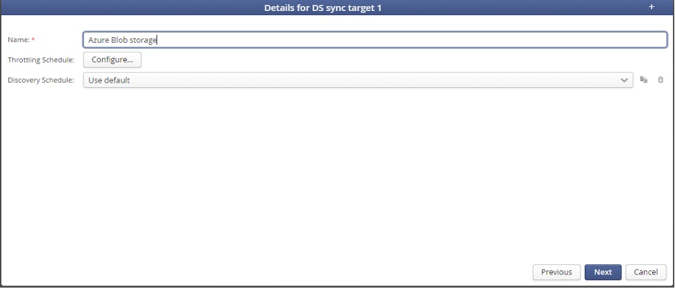 снимок экрана: пользовательский интерфейс сведений о целевом объекте синхронизации DobiSync