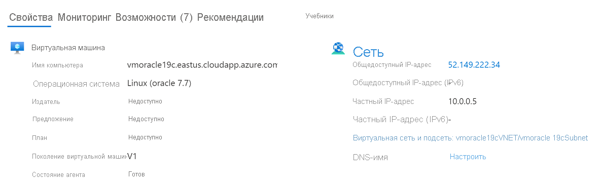 Снимок экрана: список общедоступных IP-адресов.